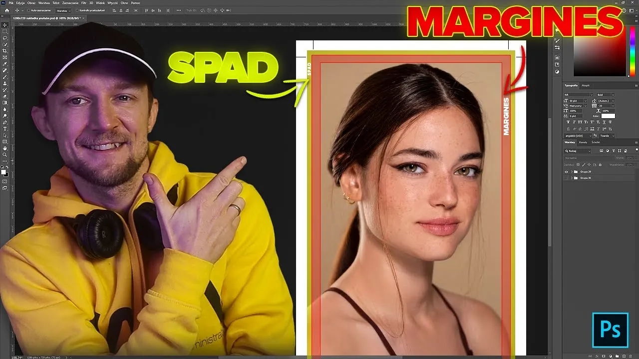 Jak zrobić spady w Photoshopie, aby uniknąć błędów w druku